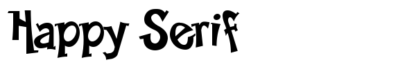 Happy Serif font preview